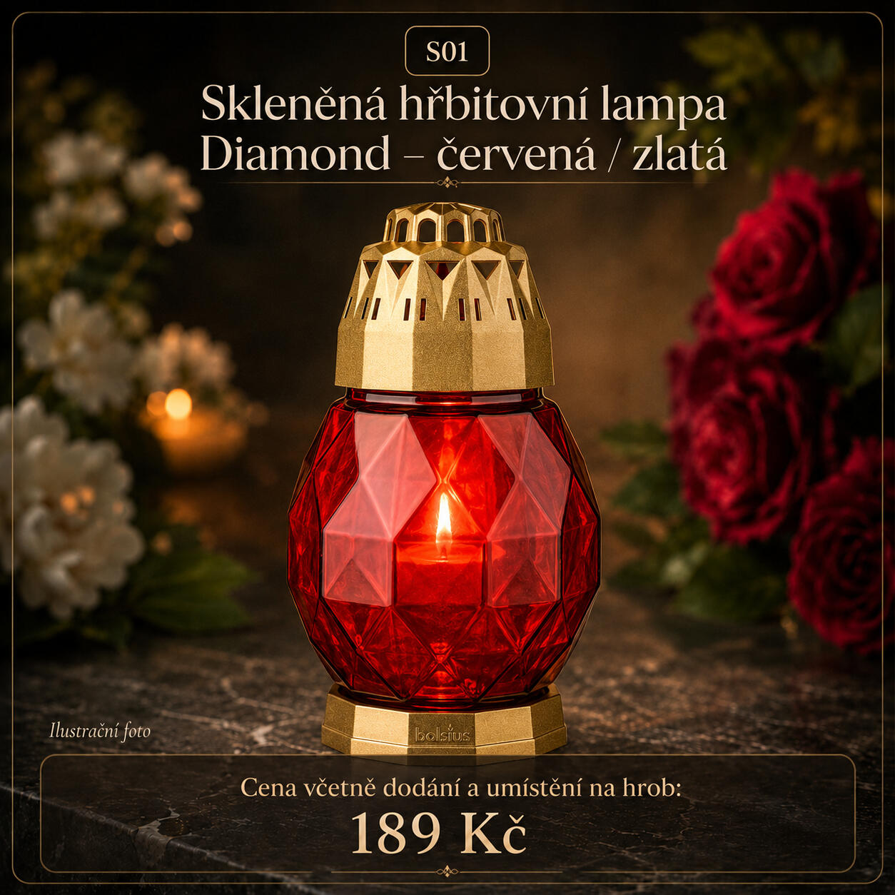 Skleněná lampa Diamond Skleněná lampa Diamond