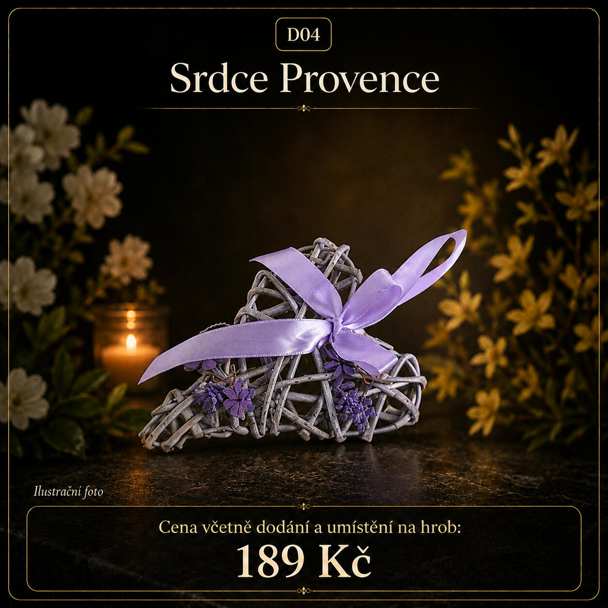Srdce proutěné Provence